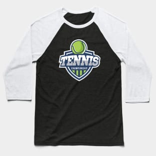 Tennis logo team design Baseball T-Shirt